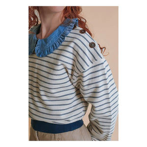 Emile et Ida - Ella Chambray Bluz | Mavi