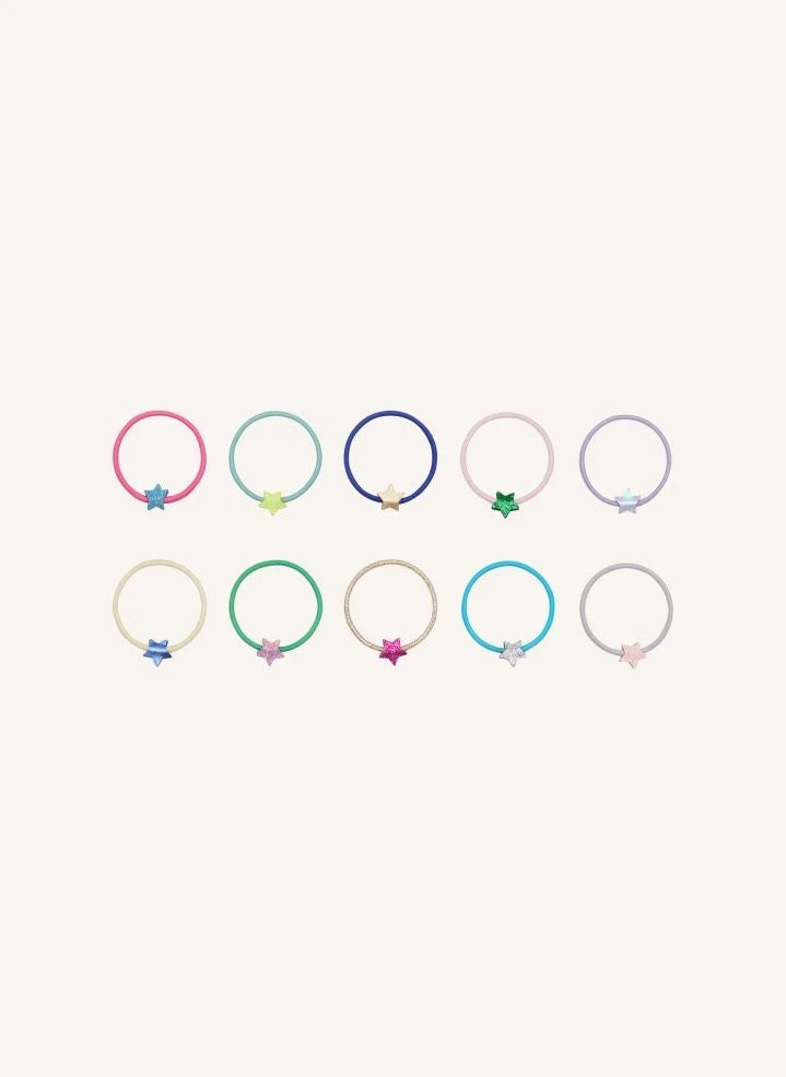 Mimi & Lula - Set aus 10 Chouchous Petites Etoiles | Rosa
