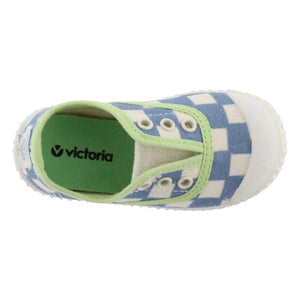 Victoria - Lona Karierte Sportschuhe | Blau