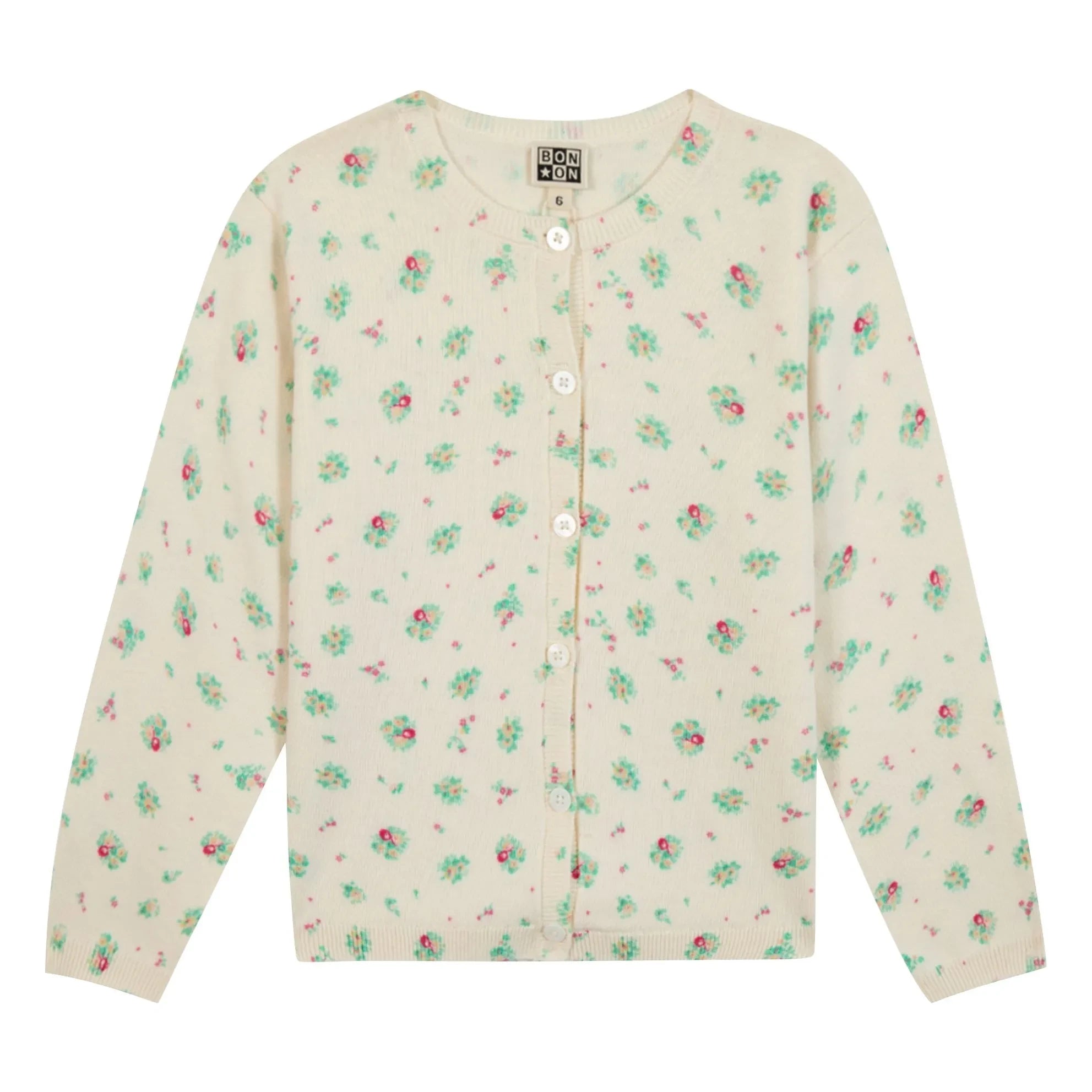 Bonton - Lilou Coco Sträuße Cardigan | Creme
