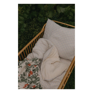 garbo&friends – Bettwäsche-Set Gingham Sky | Hellblau