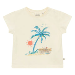 Arsène et Les Pipelettes - Florenzo Bio-Baumwoll-T-Shirt | Creme