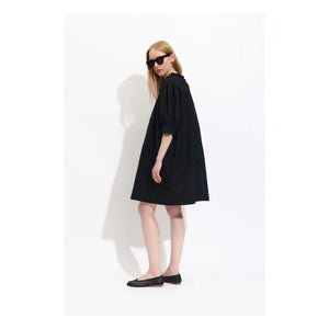 BELLEPIECE - Raffael Popeline-Kleid | Schwarz