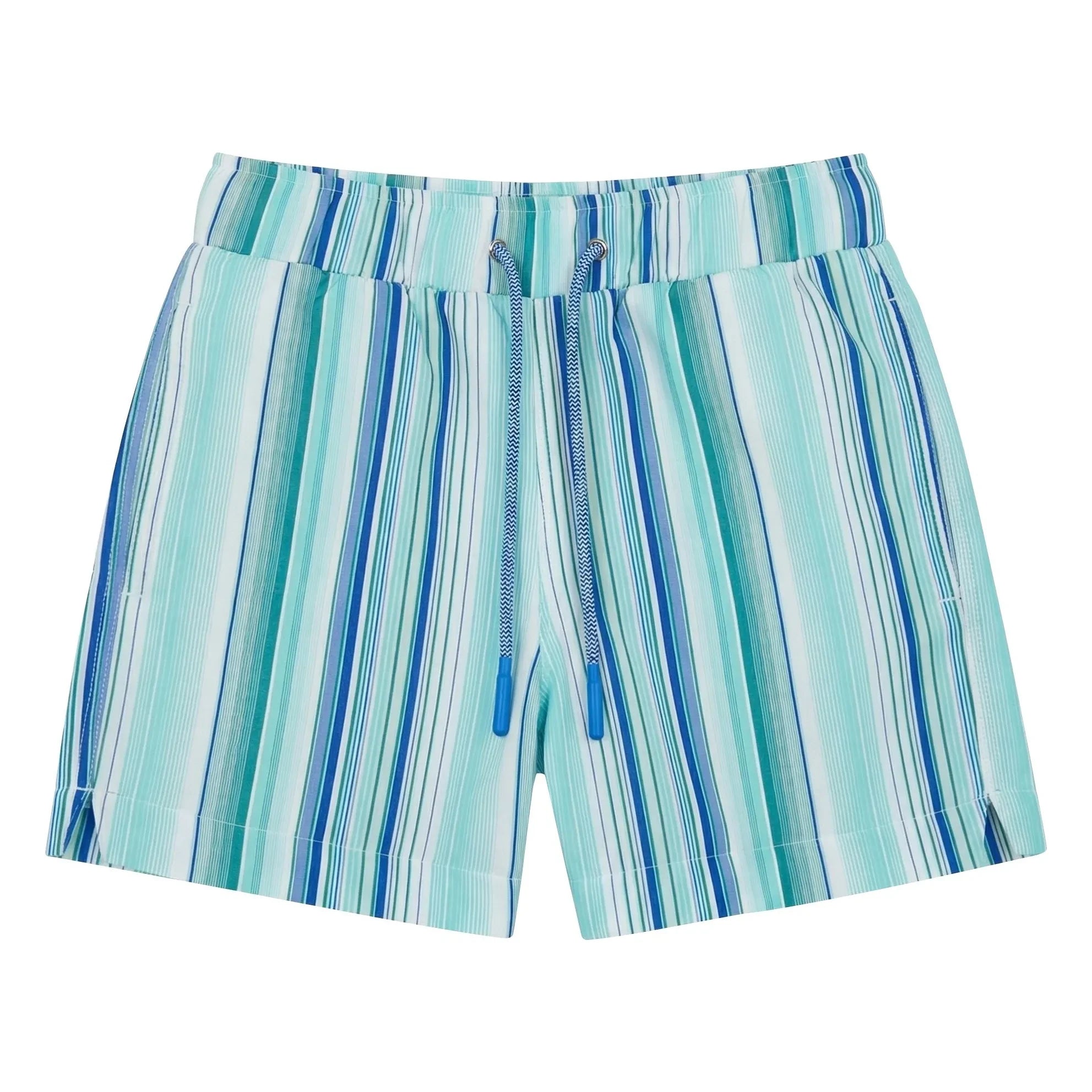 Lison Paris - Gestreifte Badeshorts Lagoon | Blau