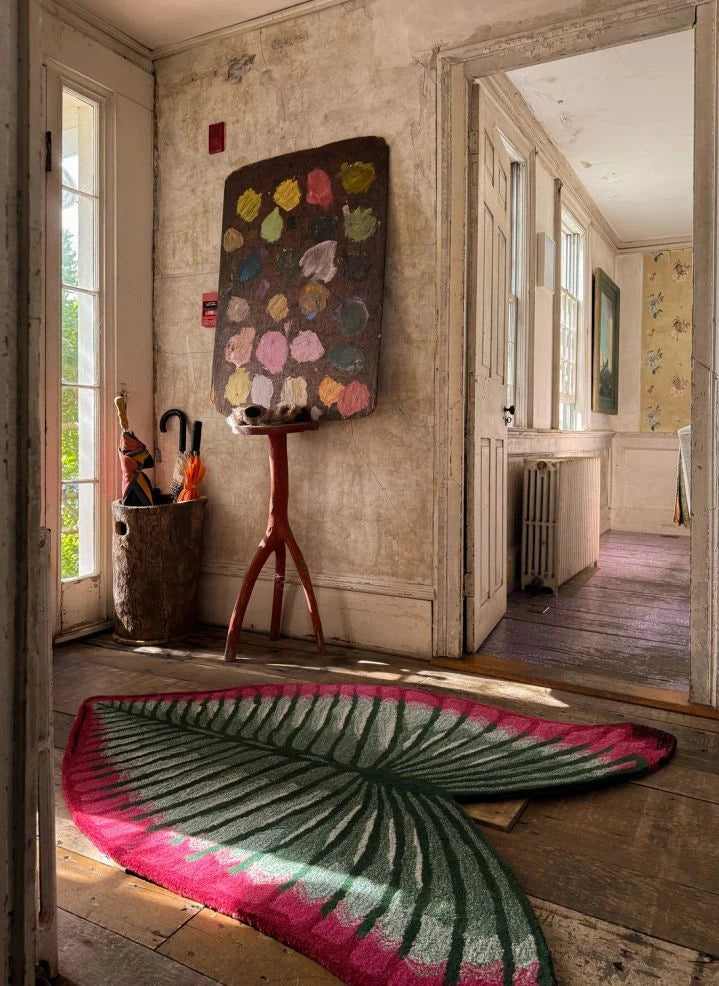 Doing Goods - Doing Goods x John Derian Blatt Ohr Teppich | Grün