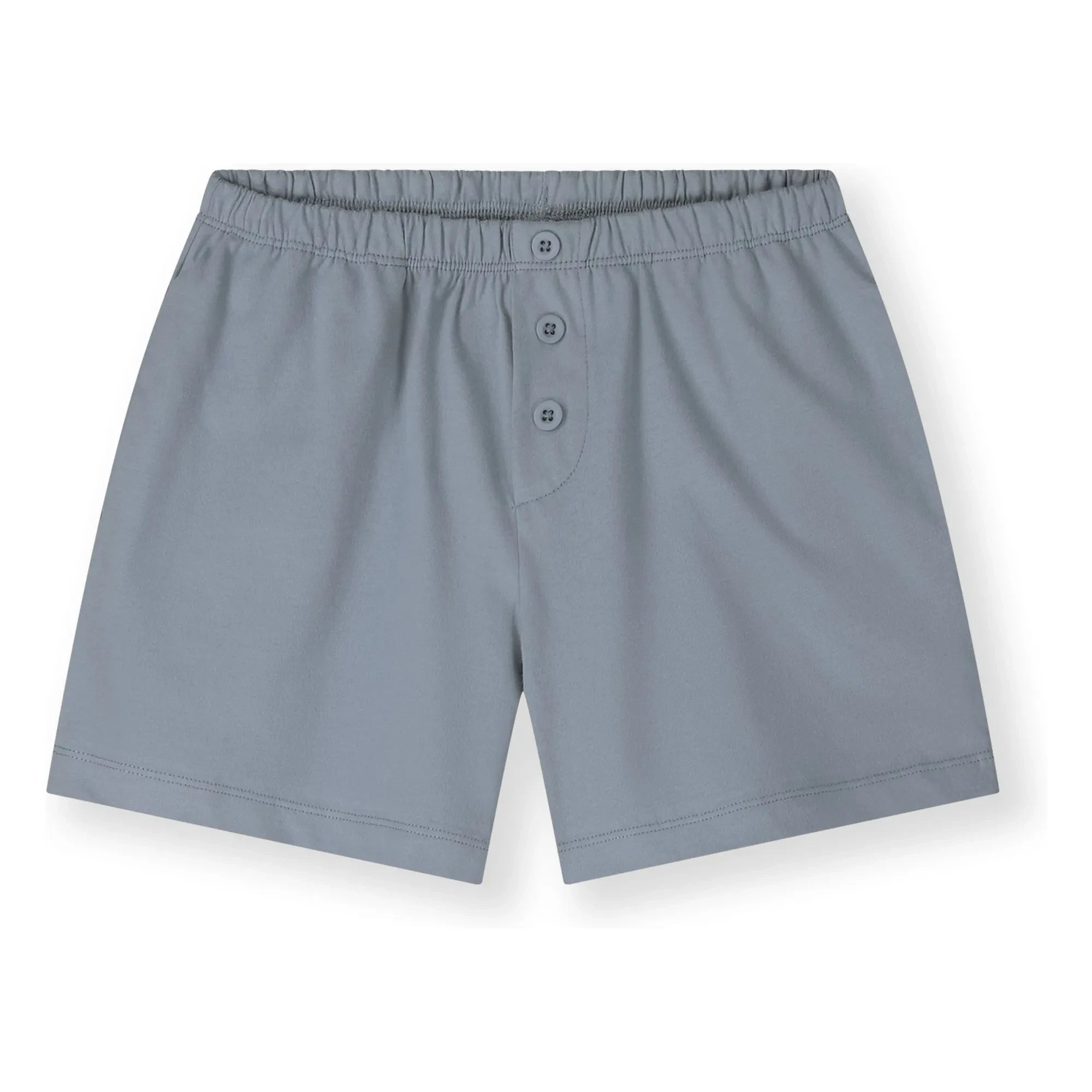 Gray Label - Geknöpfte Bio-Baumwollshorts | Eisblau