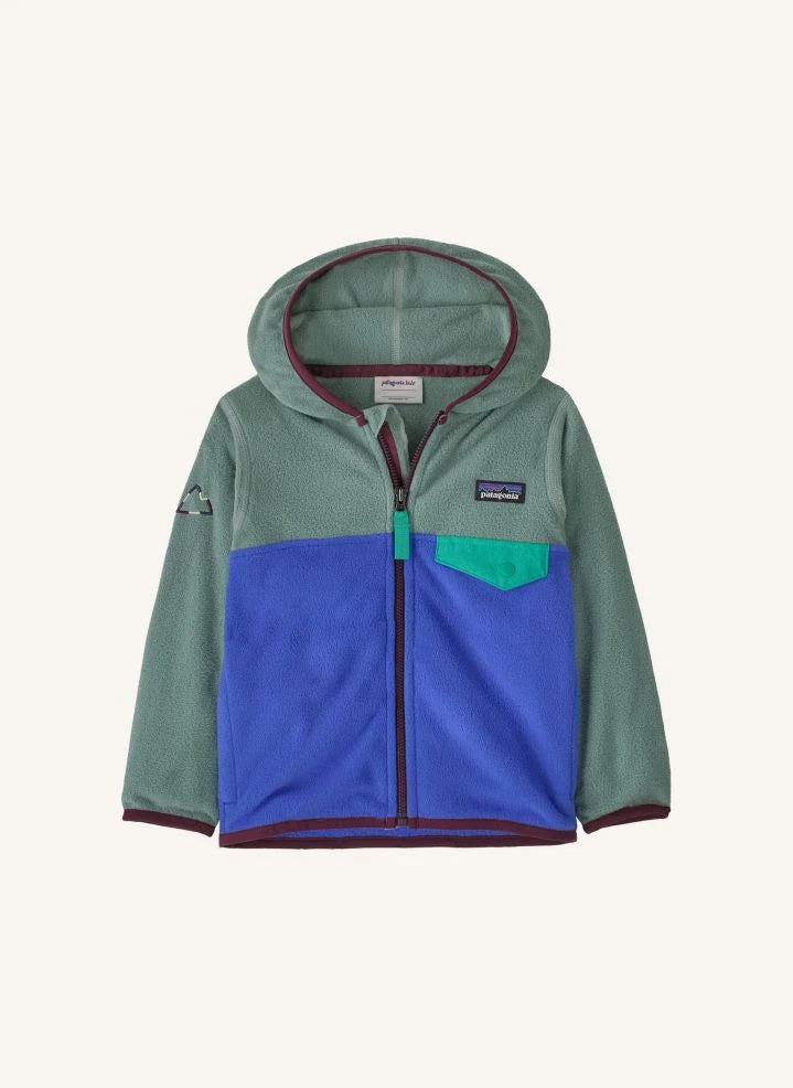 Patagonia - Baby Micro D Snap-T Fleecejacke aus recycelten Fasern | Salbei