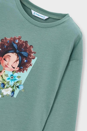 Mayoral Baumwoll-Langarmshirt für Kinder