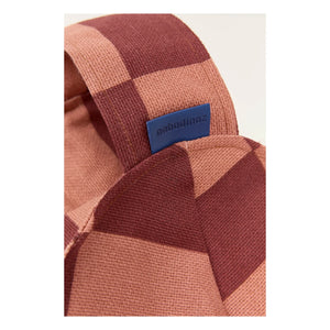 Nobodinoz - Vibes Tiles runder Pouf | Rot
