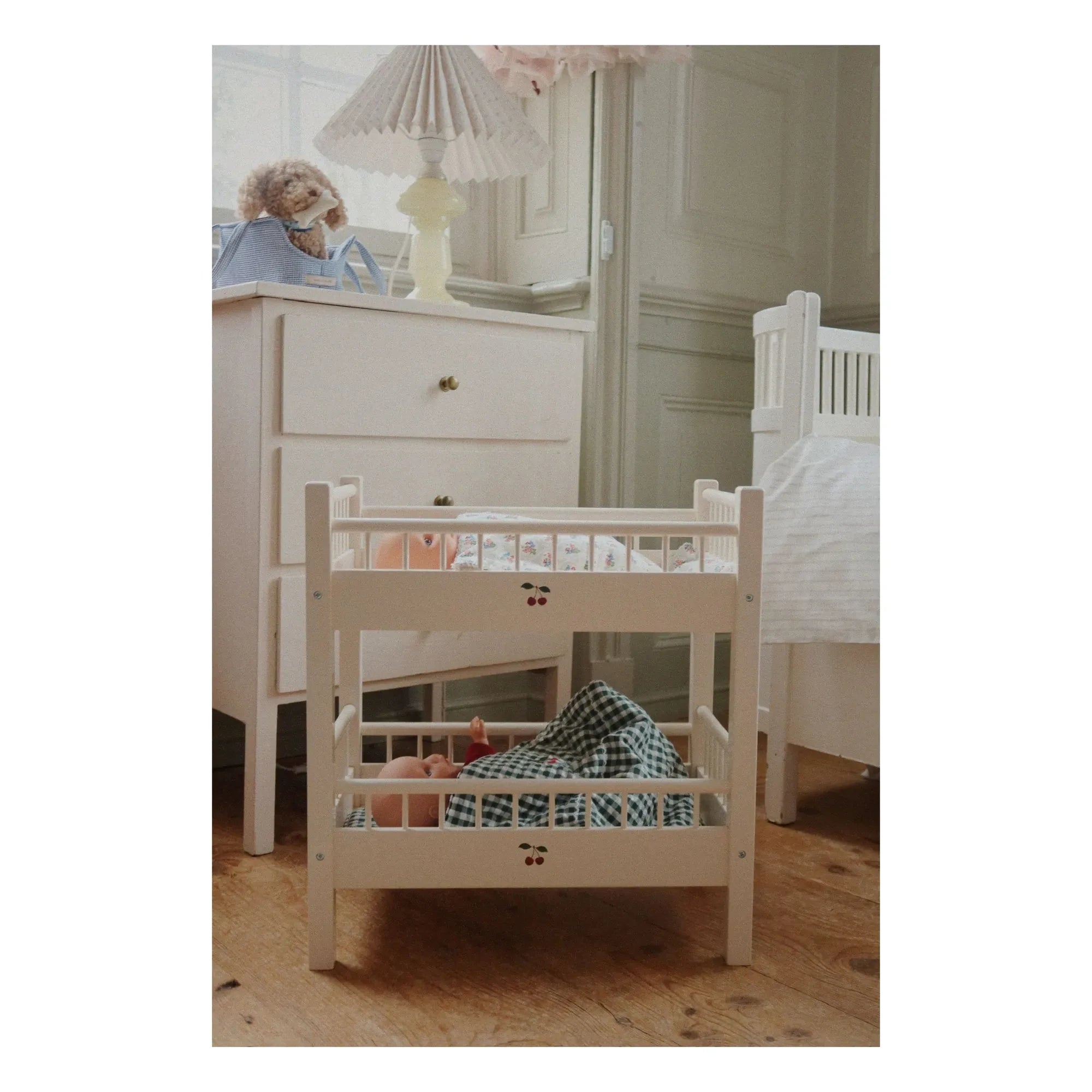 Konges Sløjd - Verona Blues Babybettwäsche-Set | Weiß