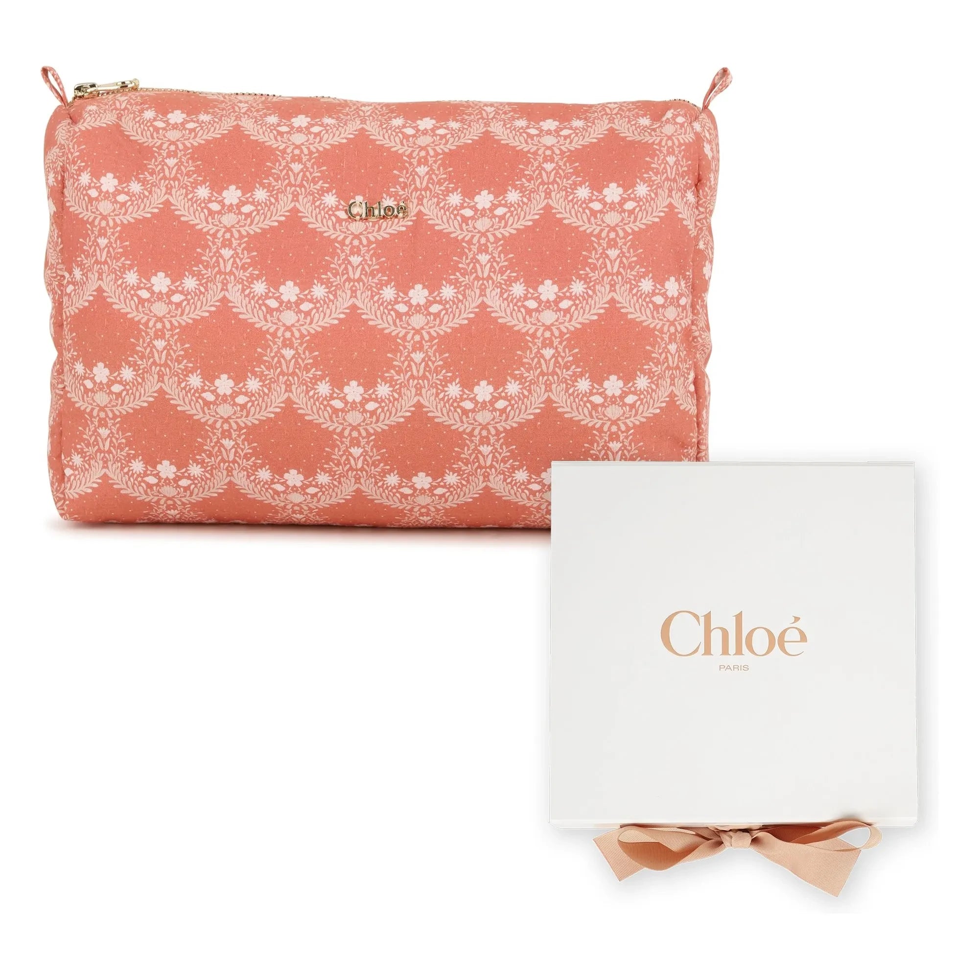 Chloé - Bio-Baumwolle Geburtsgeschenkset | Pfirsich