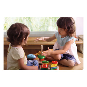 Plan Toys - Geometrisches Stapelspiel