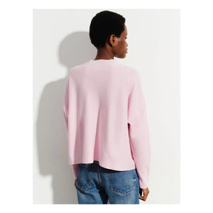 Bompard - Oversize Strickjacke aus Baumwolle und Kaschmir im minimalistischen Stil | Rosa