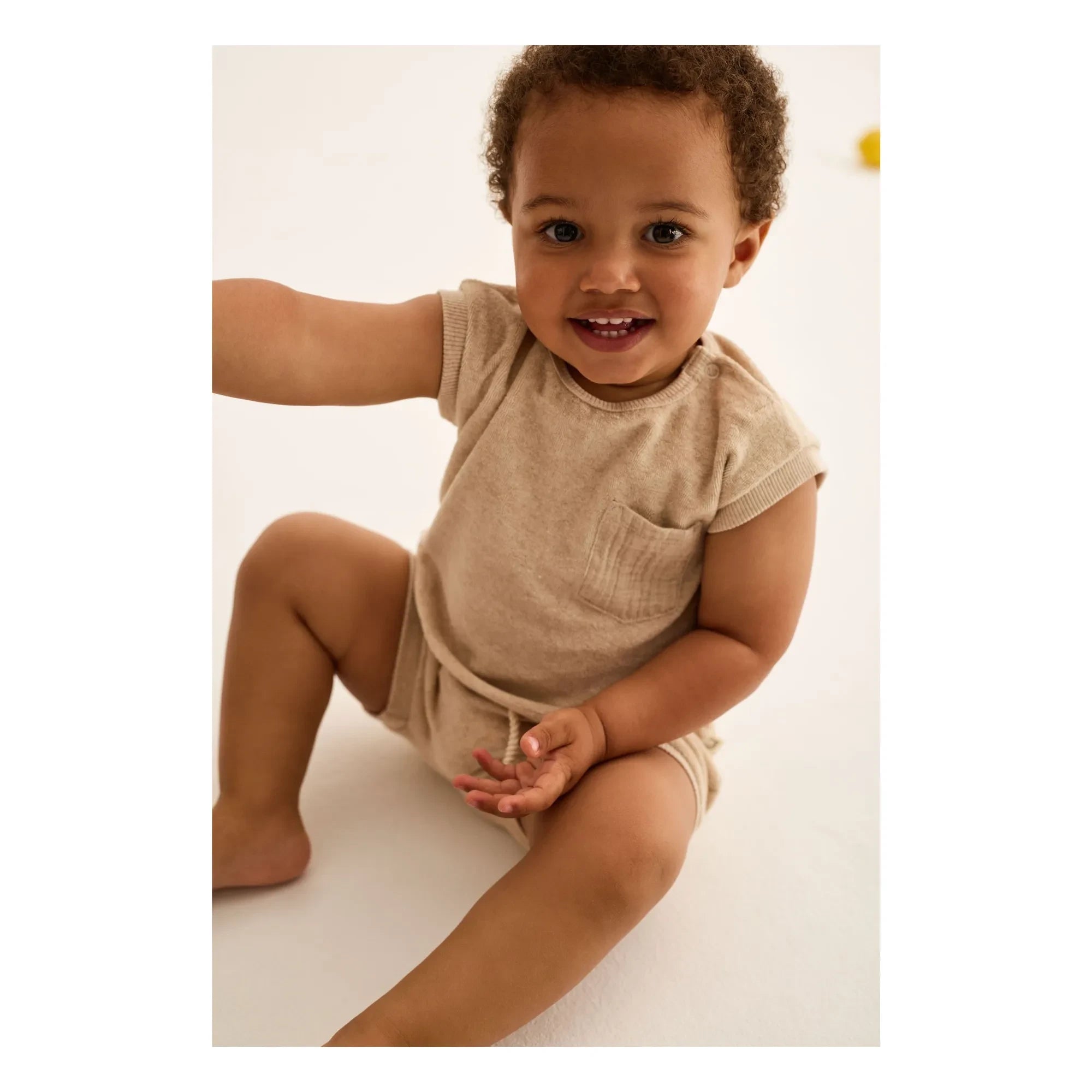 Cozmo - Gage Schwamm-T-Shirt | Beige