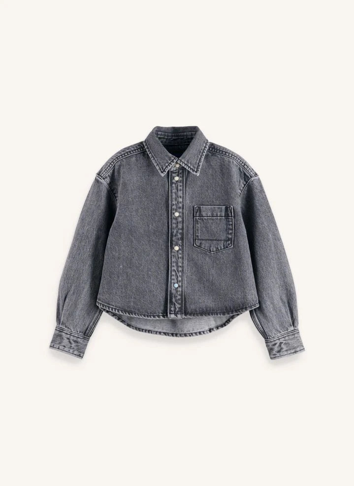 Scotch & Soda - Denim-Hemdjacke | Grau