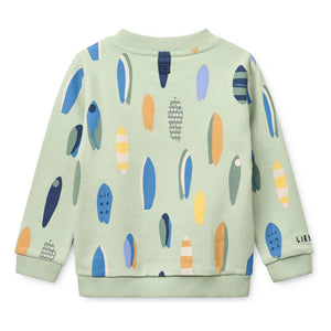 Liewood - Thora Surf Sweatshirt aus Bio-Baumwolle | Mandelgrün