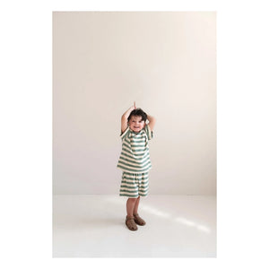 Jenest - To Rayé Bio-Baumwoll-T-Shirt | Khaki