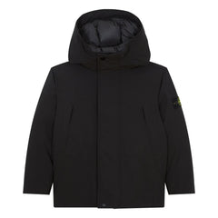 Stone Island - Logo-Parka | Schwarz