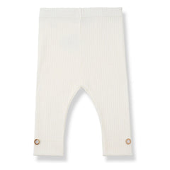 1+ in the family - Sina Gerippte Leggings | Weiß
