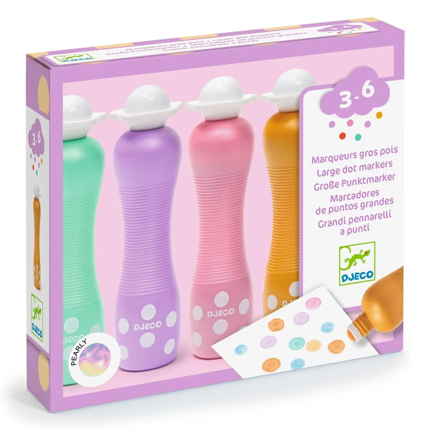 Djeco - Schaum-Malstifte für Kinder - Perlmutt