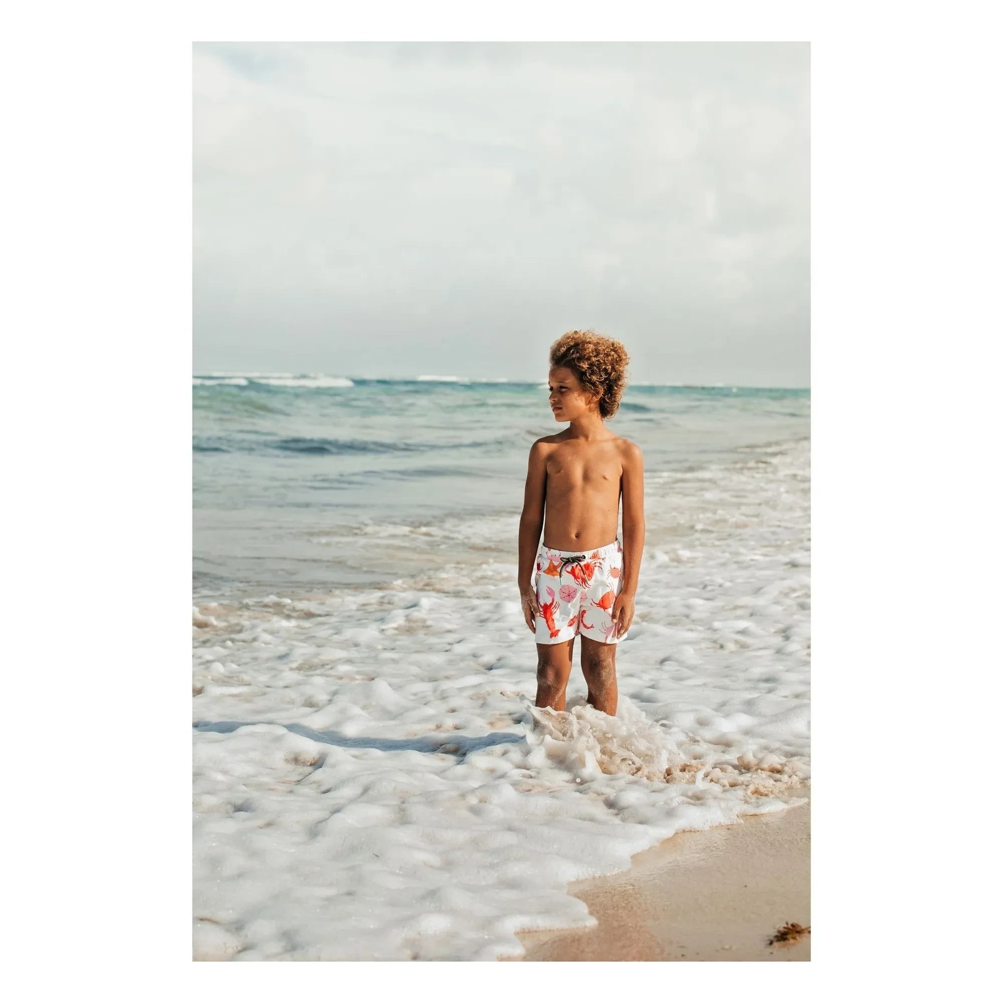 Pepita & Me - Crustacean Badeshorts | Ecru