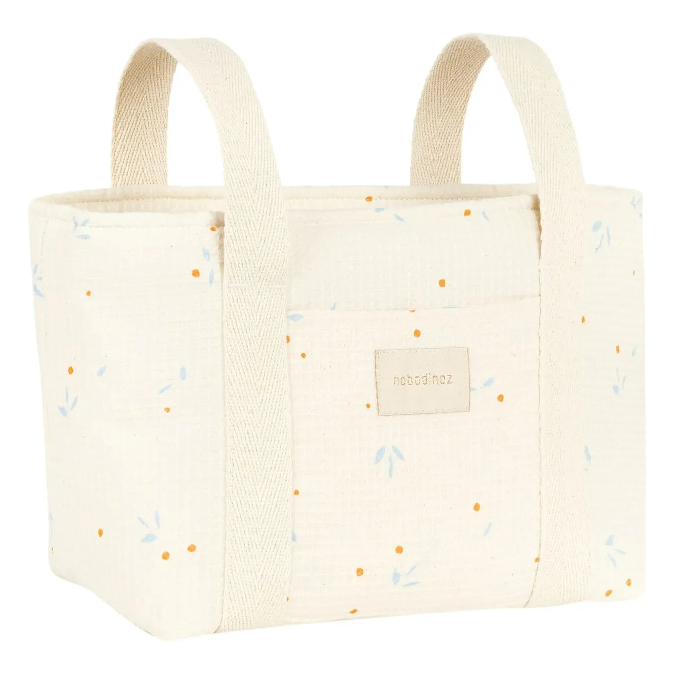 Nobodinoz - Kinderwagen-Organizer Opera Orange Cherries | Beige