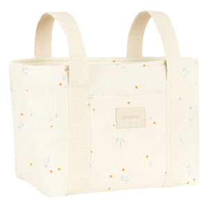 Nobodinoz - Kinderwagen-Organizer Opera Orange Cherries | Beige