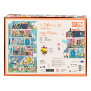 Moulin Roty - „Das Zuhause der Schmouks“ Puzzle - Die Schmouks