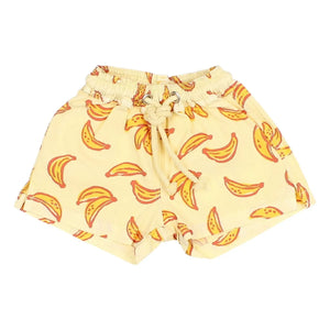 Búho - Badehose aus Bio-Baumwolle mit Bananenmuster | Gelb