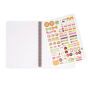 Legami - A4 liniertes Notizbuch mit illustriertem Hartcover - Corgi - Jotter - Spiralbindung