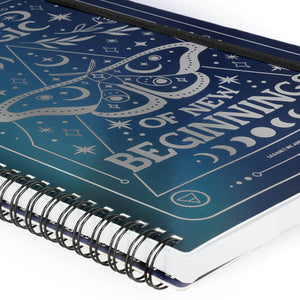 Legami - A4 Lined Defter ile Illustrated Hard Kılıf - Moth - Jotter - Spiral-Bound