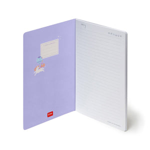 Legami - A5 Lined Defter ile Illustrated Hard Kılıf - Tek Boynuzlu At