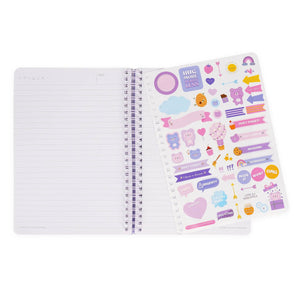 Legami - A5 Lined Defter ile Illustrated Hard Kılıf - Ayıcık - Jotter - Spiral-Bound