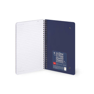 Legami - A5 Lined Defter ile Illustrated Hard Kılıf - Moth - Jotter - Spiral-Bound