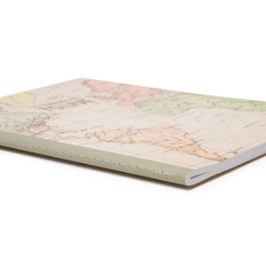 Legami - A6 Lined Defter ile Illustrated Hard Kılıf - Seyahat Map