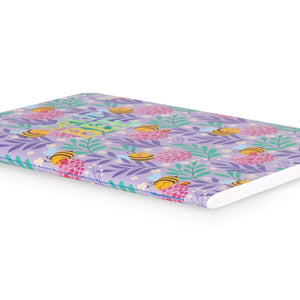 Legami - A6 liniertes Notizbuch mit illustriertem Hardcover - Bee