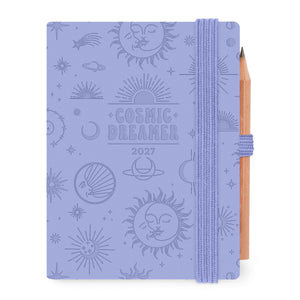 Legami - 12-Monats Mini 2-Tage Tagebuch - 2027 - Kosmisches Flieder