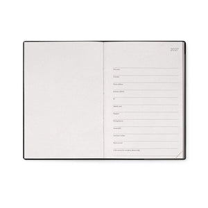 Legami - 12-Month Medium Weekly Günlük ile Defter 2027 - Black Suit