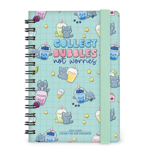 Legami - 12-Month Weekly Günlük - Küçük Spiral-Bound 2027 - Kitty Bubble Tea