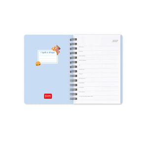 Legami - 12-Monats-Wochenkalender - Kleines Spiralbuch 2027 - Dackel