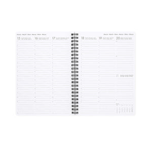 Legami - 12-Month Büyük Spiral-Bound Weekly Günlük 2027 - Croissant