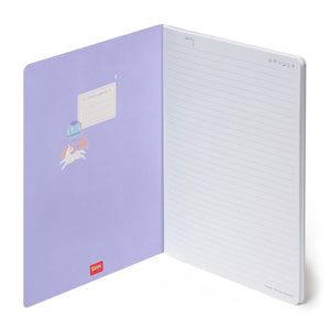 Legami - B5 Lined Defter ile Illustrated Hard Kılıf - Tek Boynuzlu At