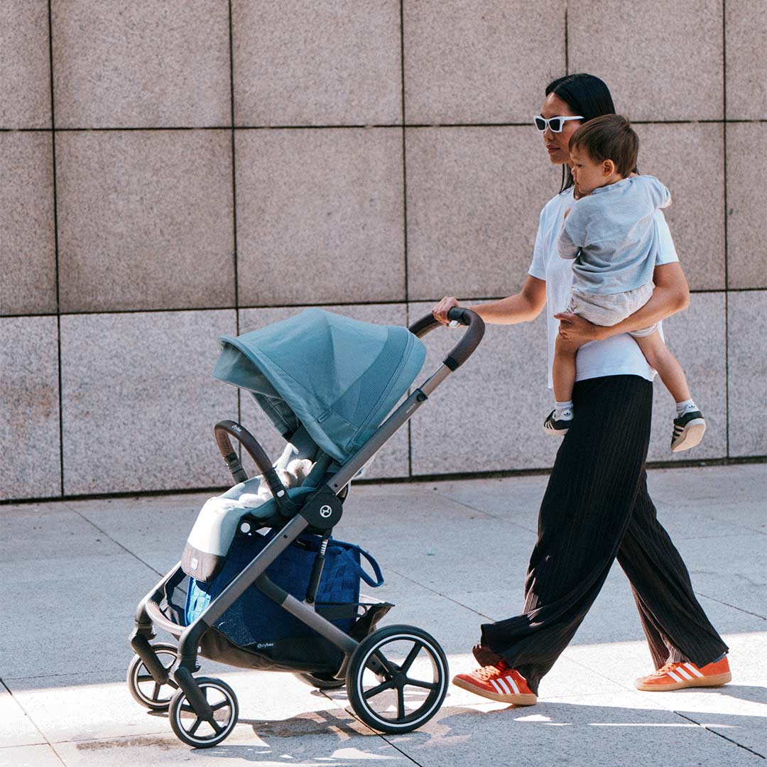 CYBEX Balios S Lux Pushchair - Stormy Blue-Strollers-Stormy Blue-Taupe | Natural Baby Shower