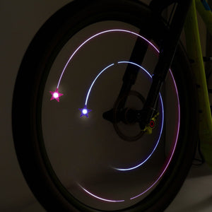 Legami - Set mit 2 LED-Leuchten für Fahrrad-Speichen - Einhorn - Ride & Shine