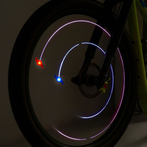 Legami - Set 2 LED-Lichter Fahrradspeichen - Weltraum - Ride & Shine