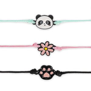 Legami - 3er Set Armbänder - Panda