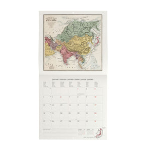 Legami - Vintage Maps 2027 Wandkalender - 30 x 29 cm