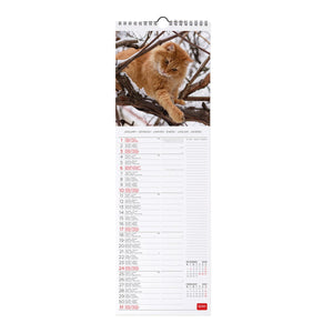 Legami - Cats 2027 Wandkalender - 16 x 49 cm