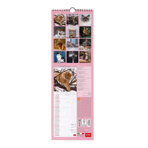 Legami - Cats 2027 Wandkalender - 16 x 49 cm