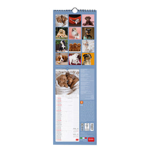 Legami - Puppies 2027 Wall Takvim - 16 x 49 cm